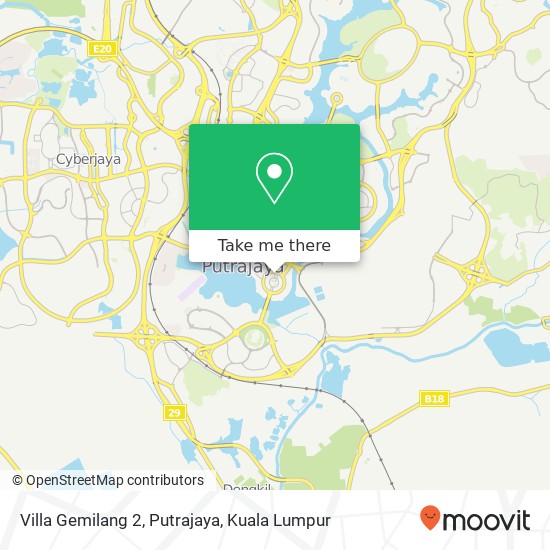 Peta Villa Gemilang 2, Putrajaya