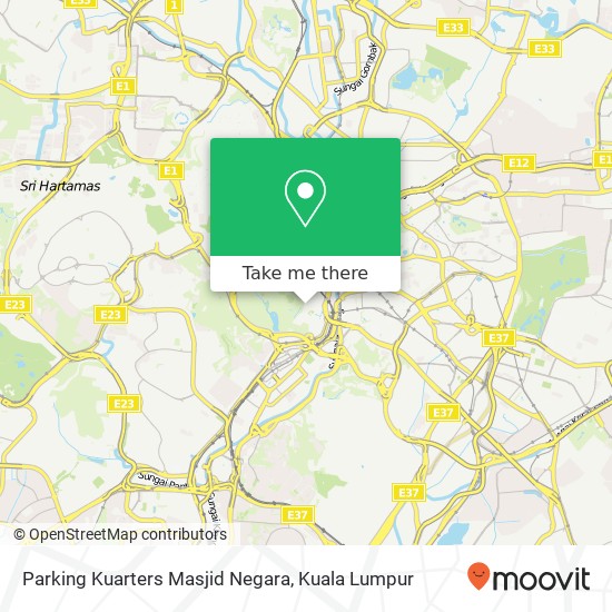 Parking Kuarters Masjid Negara map