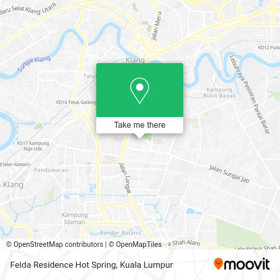Felda Residence Hot Spring map