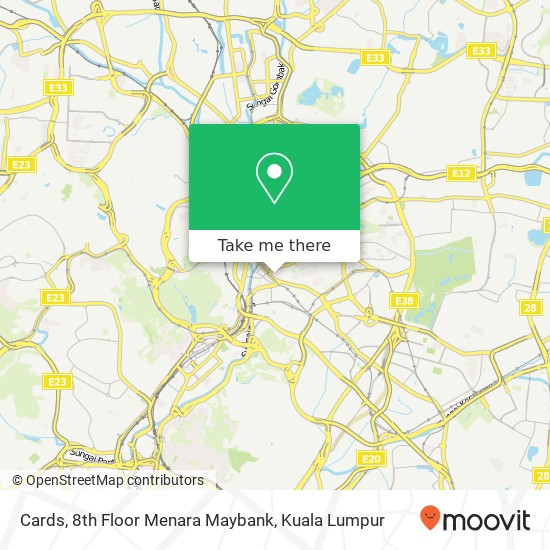 Cards, 8th Floor  Menara Maybank map