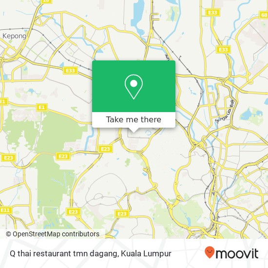 Q thai restaurant tmn dagang map
