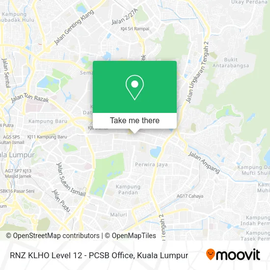 RNZ KLHO Level 12 - PCSB Office map