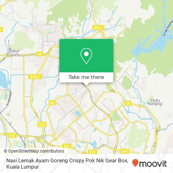 Nasi Lemak Ayam Goreng Crispy Pok Nik Gear Box map