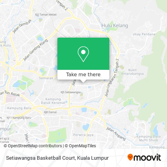 Setiawangsa Basketball Court map