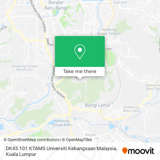 DK43.101 KTAMS Universiti Kebangsaan Malaysia map