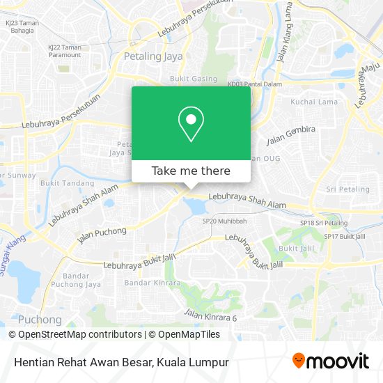 Hentian Rehat Awan Besar map