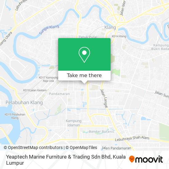 Peta Yeaptech Marine Furniture & Trading Sdn Bhd