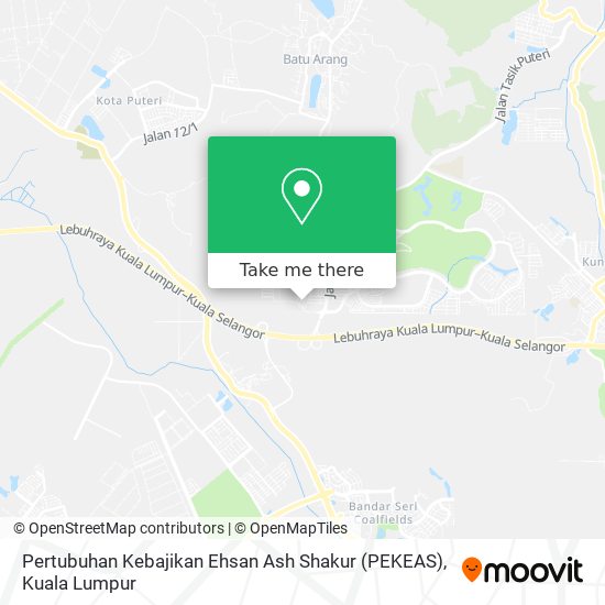 Pertubuhan Kebajikan Ehsan Ash Shakur (PEKEAS) map