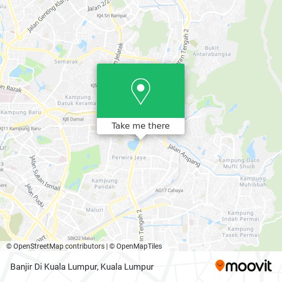 Banjir Di Kuala Lumpur map