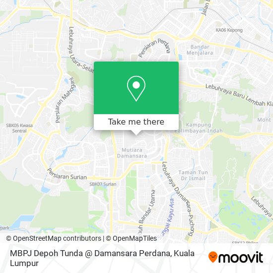 Peta MBPJ Depoh Tunda @ Damansara Perdana