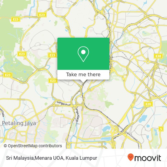 Peta Sri Malaysia,Menara UOA