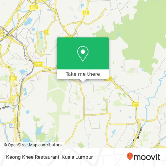 Peta Keong Khee Restaurant