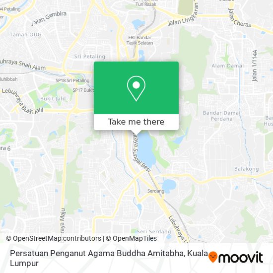 Persatuan Penganut Agama Buddha Amitabha map