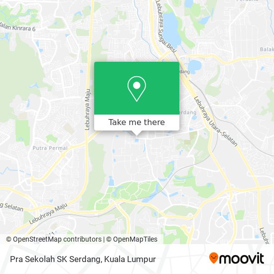 Peta Pra Sekolah SK Serdang