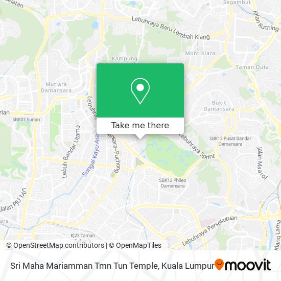 Sri Maha Mariamman Tmn Tun Temple map