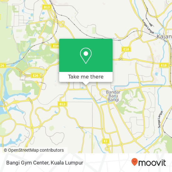 Bangi Gym Center map