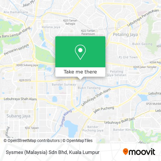 Peta Sysmex (Malaysia) Sdn Bhd