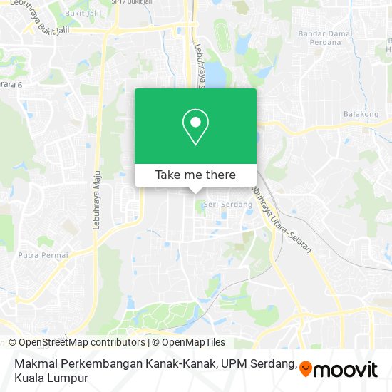 Peta Makmal Perkembangan Kanak-Kanak, UPM Serdang