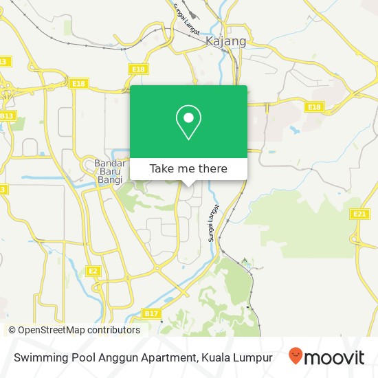 Swimming Pool Anggun Apartment map