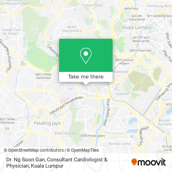 Dr. Ng Soon Gan, Consultant Cardiologist & Physician map