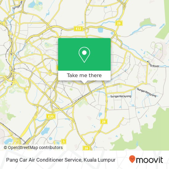 Pang Car Air Conditioner Service map