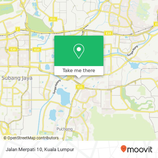 Jalan Merpati 10 map