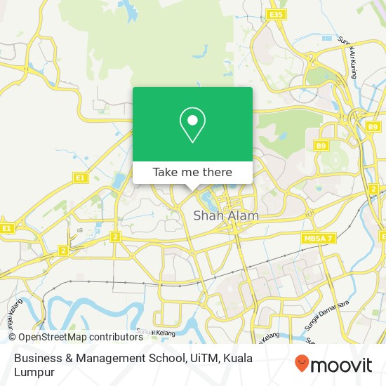 Business & Management School, UiTM map