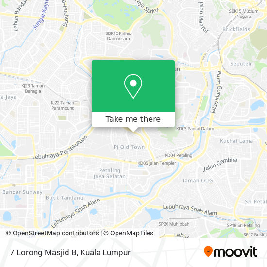 Peta 7 Lorong Masjid B