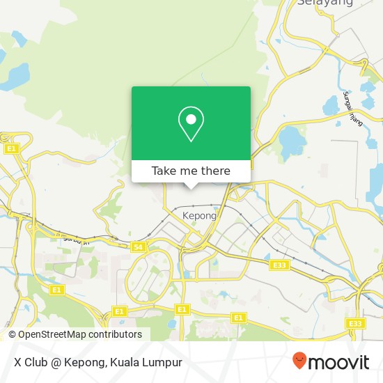 X Club @ Kepong map