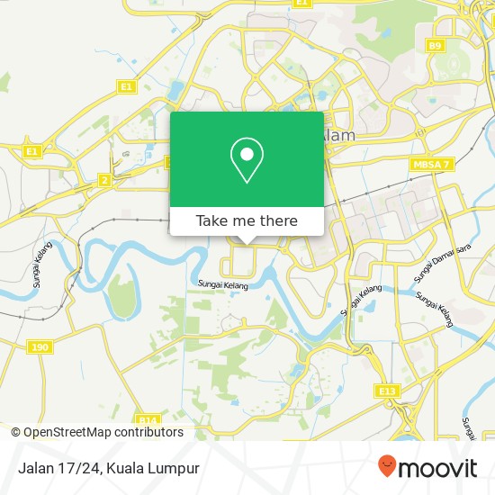 Jalan 17/24 map