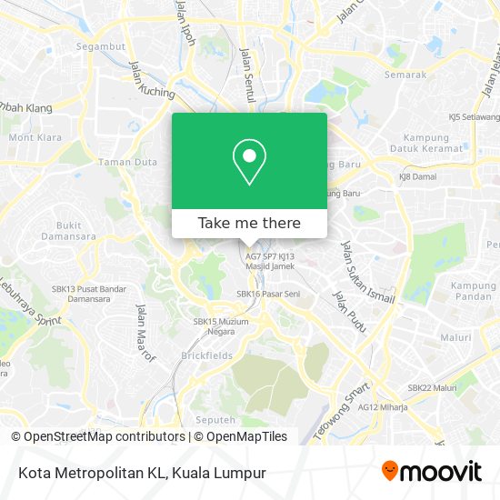 Kota Metropolitan KL map