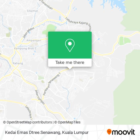 Kedai Emas Dtree.Senawang map