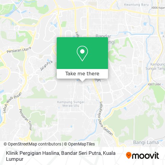 Klinik Pergigian Haslina, Bandar Seri Putra map