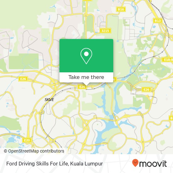 Ford Driving Skills For Life map