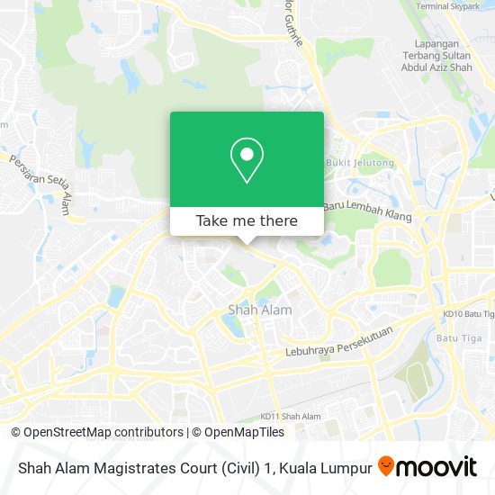 Shah Alam Magistrates Court (Civil) 1 map