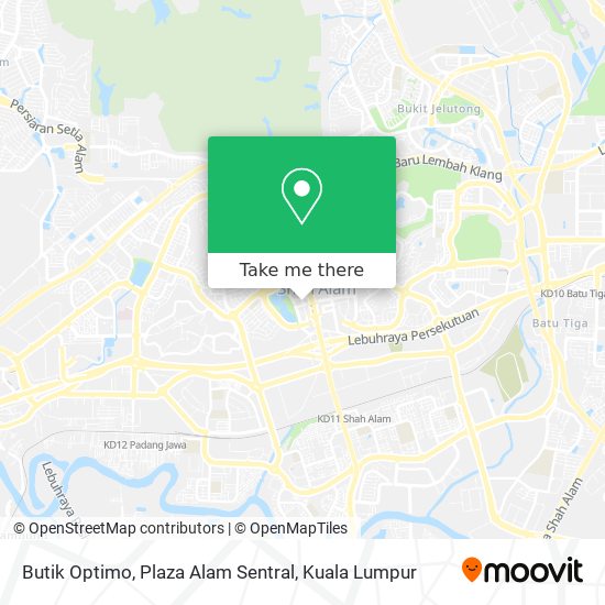 Peta Butik Optimo, Plaza Alam Sentral