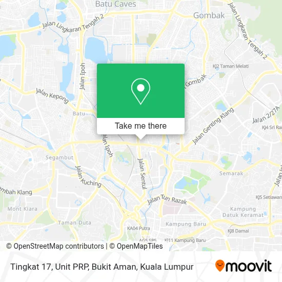 Tingkat 17, Unit PRP, Bukit Aman map