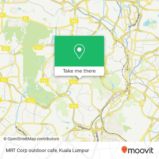 Peta MRT Corp outdoor cafe