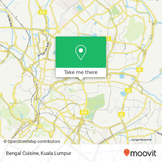 Bengal Cuisine map