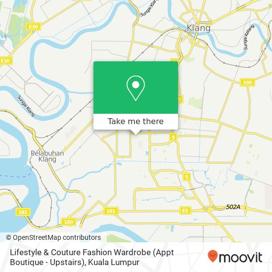 Lifestyle & Couture Fashion Wardrobe (Appt Boutique - Upstairs) map