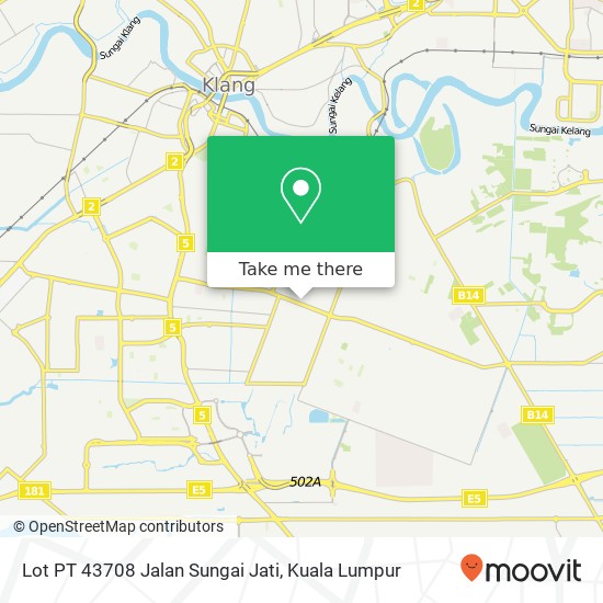 Lot PT 43708 Jalan Sungai Jati map