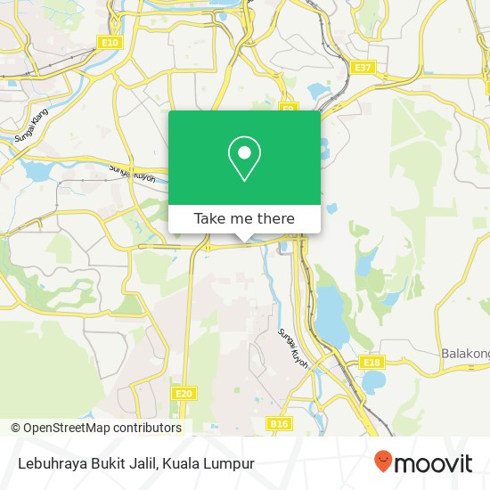 Lebuhraya Bukit Jalil map