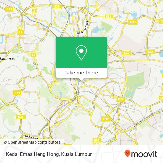 Kedai Emas Heng Hong map