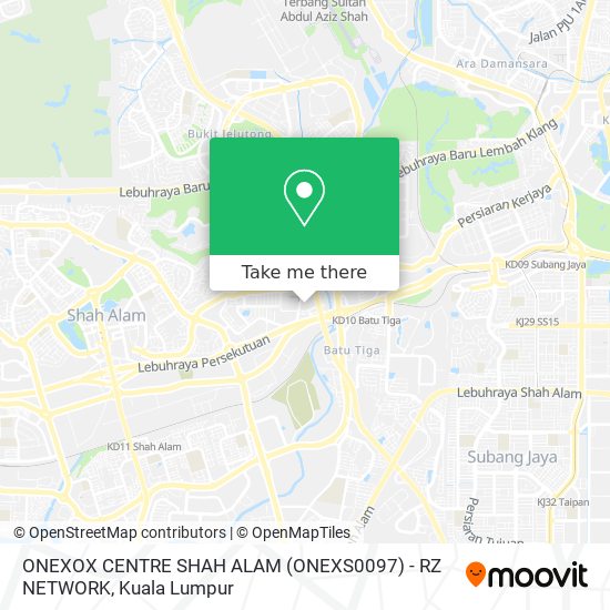 ONEXOX CENTRE SHAH ALAM (ONEXS0097) - RZ NETWORK map