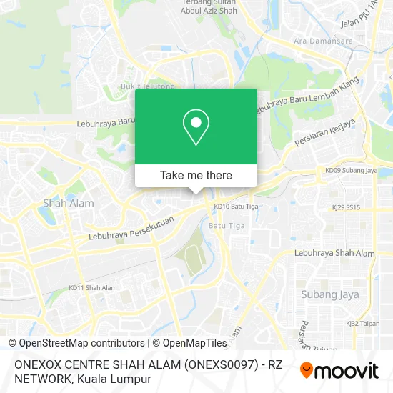 ONEXOX CENTRE SHAH ALAM (ONEXS0097) - RZ NETWORK map