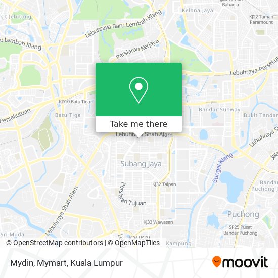 Mydin, Mymart map