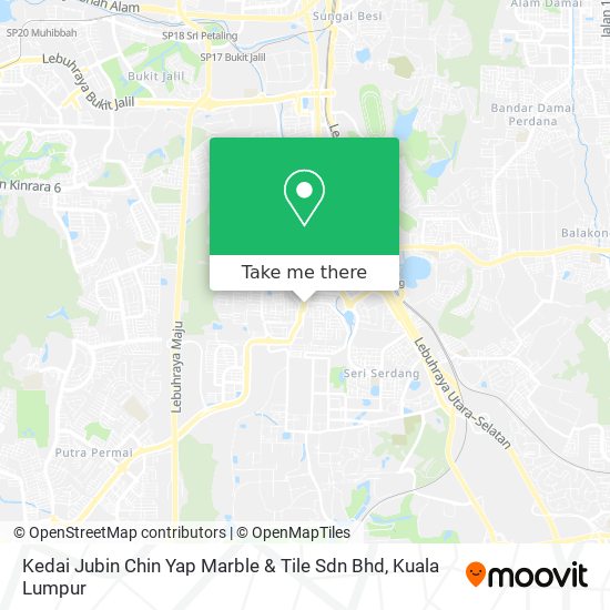 Kedai Jubin Chin Yap Marble & Tile Sdn Bhd map
