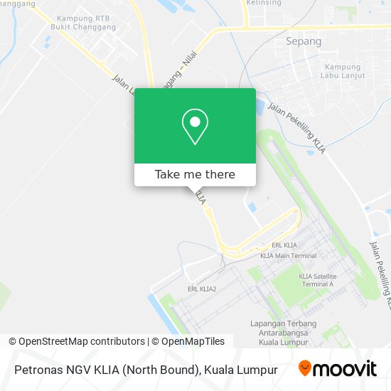 Petronas NGV KLIA (North Bound) map