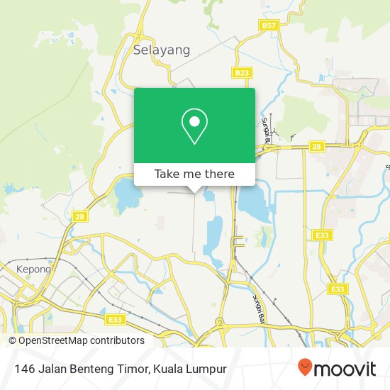 Peta 146 Jalan Benteng Timor