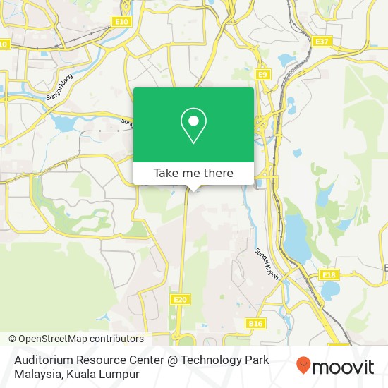 Auditorium Resource Center @ Technology Park Malaysia map